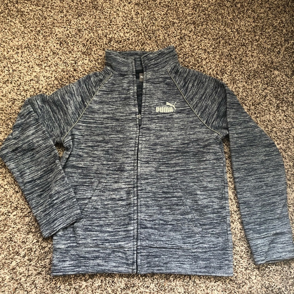 Gray puma zip up !